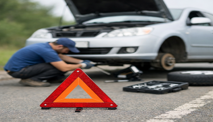 Car Repair On The Road